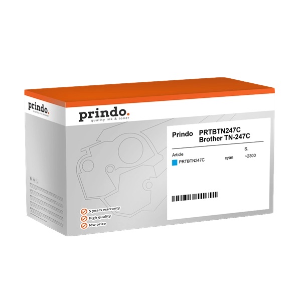 Prindo - Brother toner TN-247C ciano compatibile - Imprint Italia